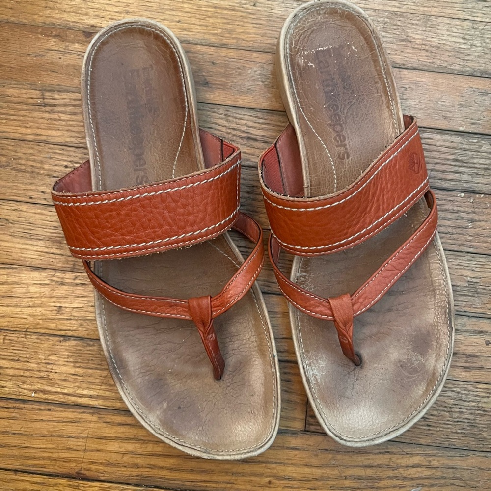 Timberland Earthkeepers Leather Flip Flop Thong Sandals Women’s size 7.5 Casual